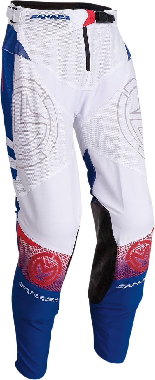 Мотокрос брич MOOSE RACING SAHARA WHITE/RED/BLUE