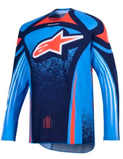 Мотокрос джърси Alpinestars TECHSTAR NOMUR NAVY/ОRANGE/BLUE