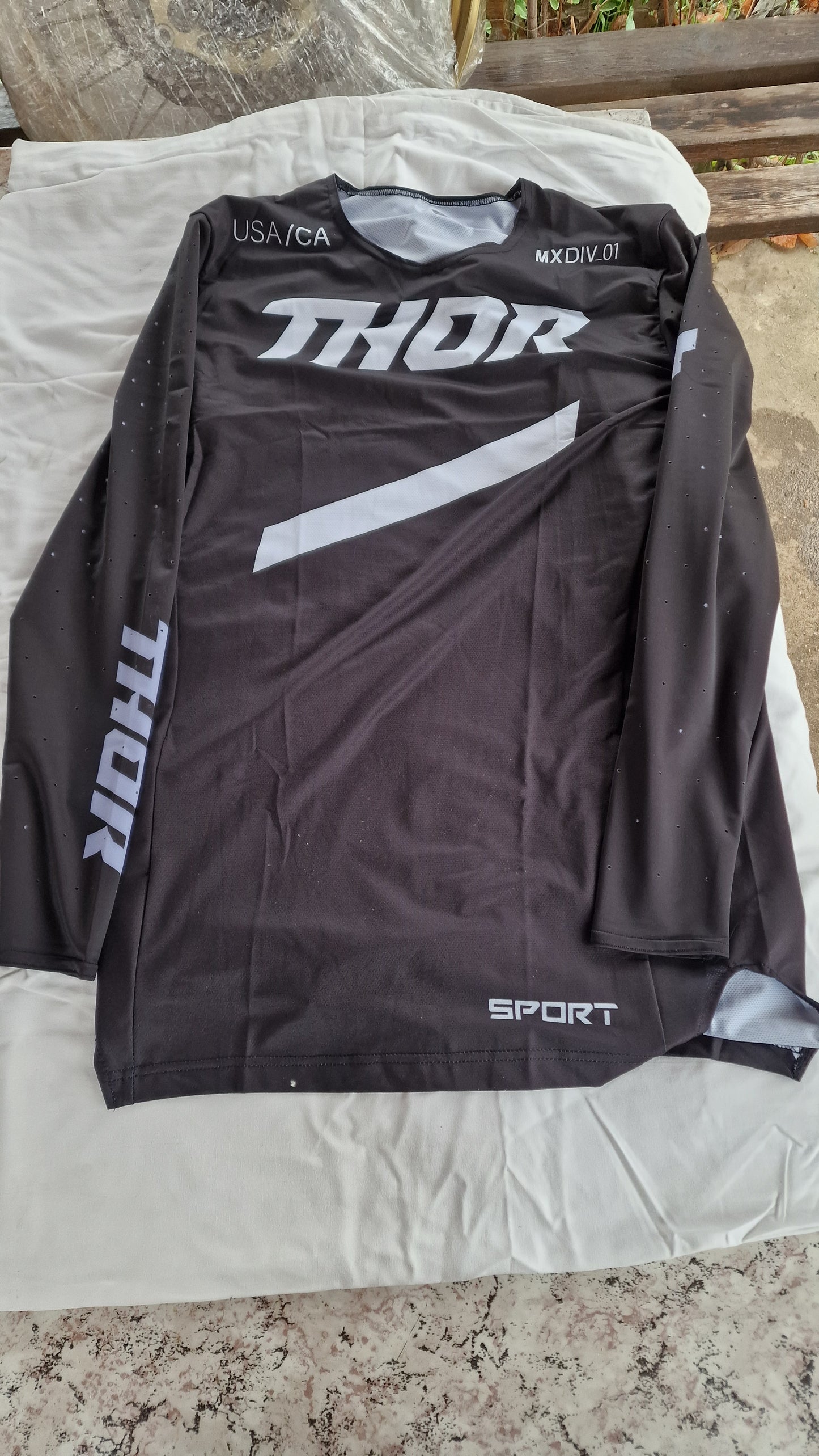 Професионално Мото Джърси THOR – Black/White Sport Edition