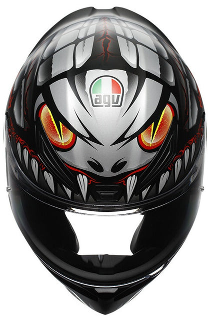 КАСКА K1 S E2206 - LYZARD MATT BLACK/GREY/RED