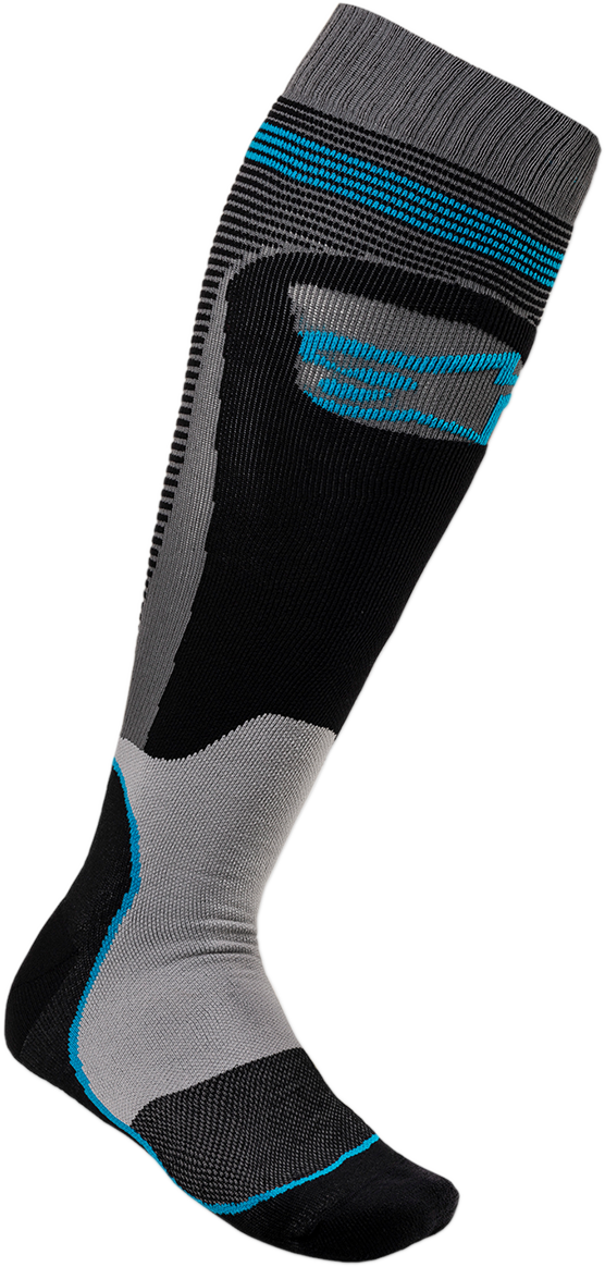Термо чорапи ALPINESTARS MX PLUS1 BLACK/CYAN