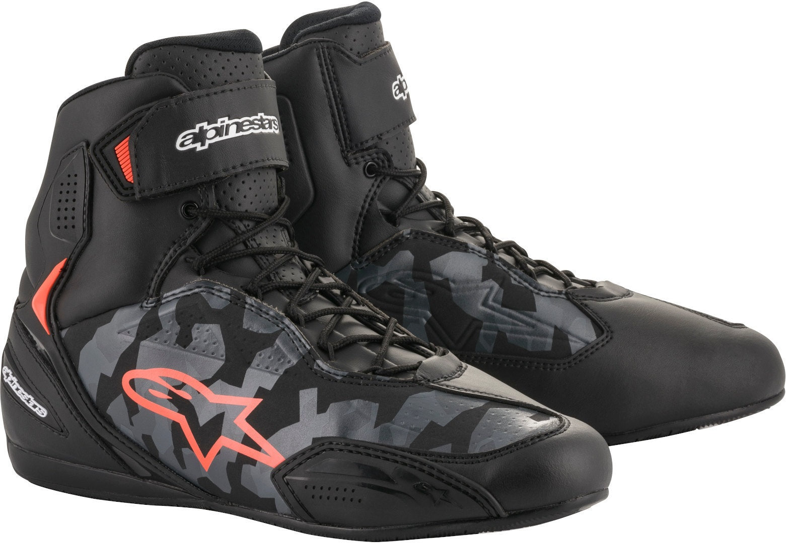 Мото боти ALPINESTARS FASTER-3 BLACK/GRAY/CAMO/RED