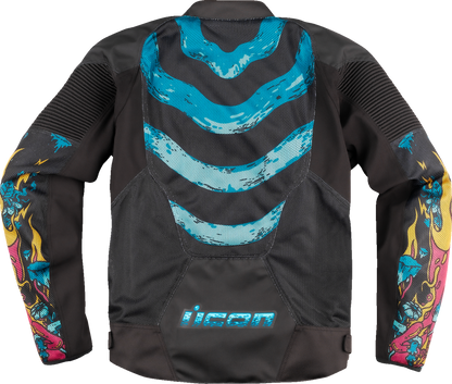 Мото яке ICON Overlord3™ MESH MUNCHIES Turquoise