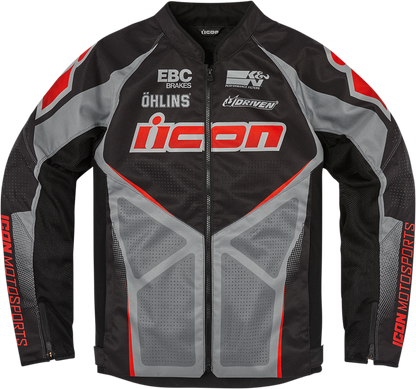 Текстилно мото яке ICON HOOLIGAN ULTRABOLT - BLACK
