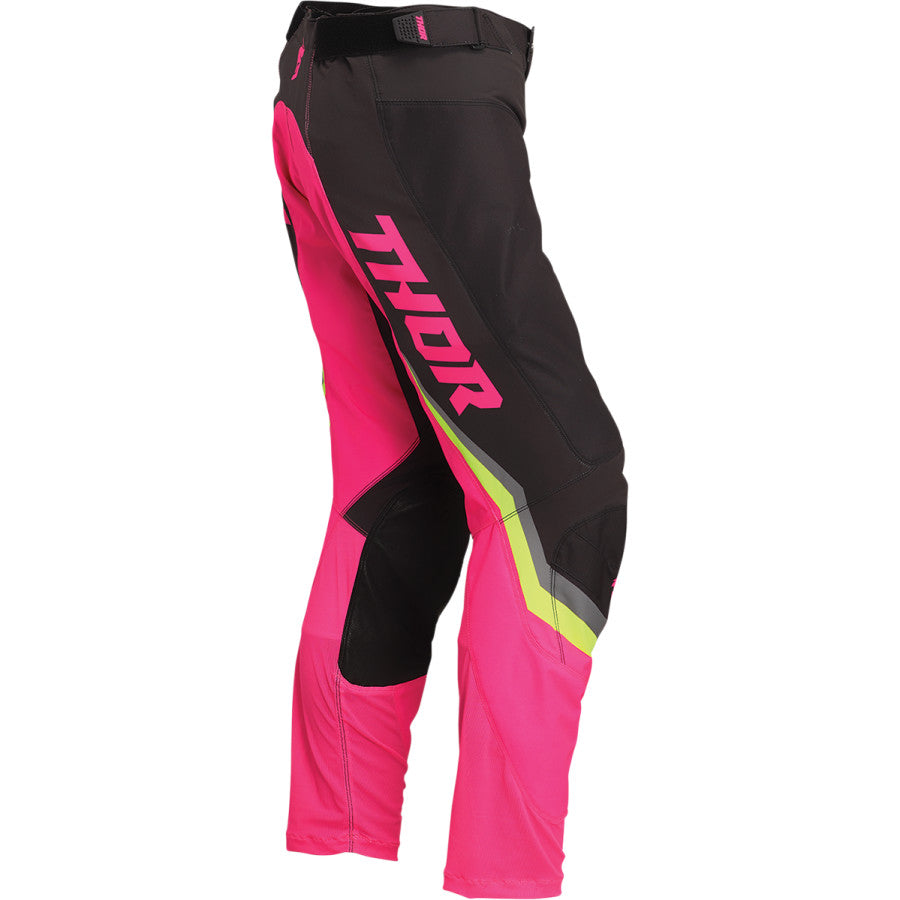 Дамски мотокрос брич THOR WOMEN'S PULSE REV CHARCOAL/FLO PINK