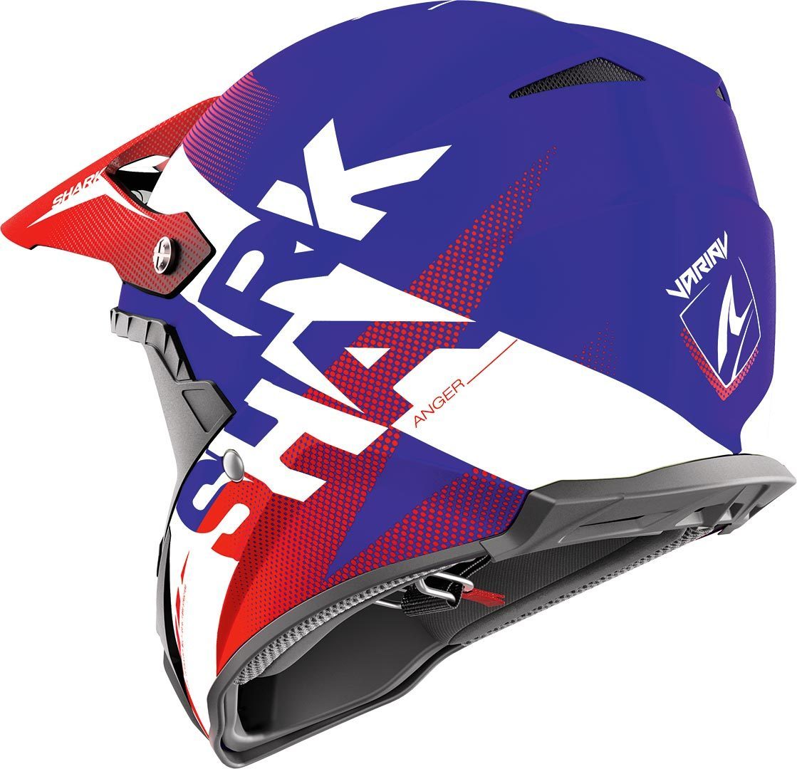 Мотокрос каска Shark Varial Anger Blue/Red/White