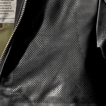 Кожено яке за мотор SPIDI GARAGE PERFORATED BLACK