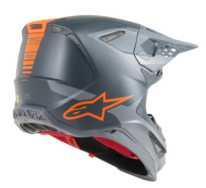Мотокрос каска ALPINESTARS SM10 Meta MX GREY/ORANGE