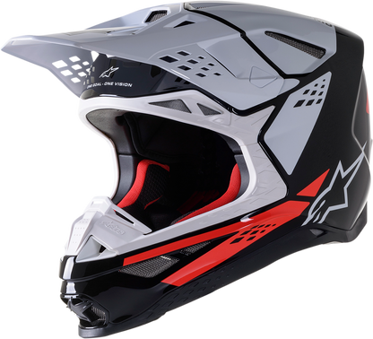 Мотокрос каска ALPINESTARS SM8 Factory BLACK/WHITE/RED