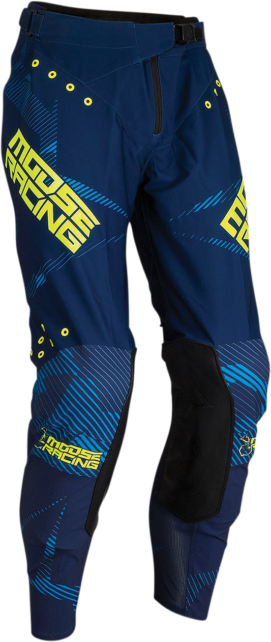 Мотокрос брич MOOSE RACING AGROID NAVY/HI-VIZ