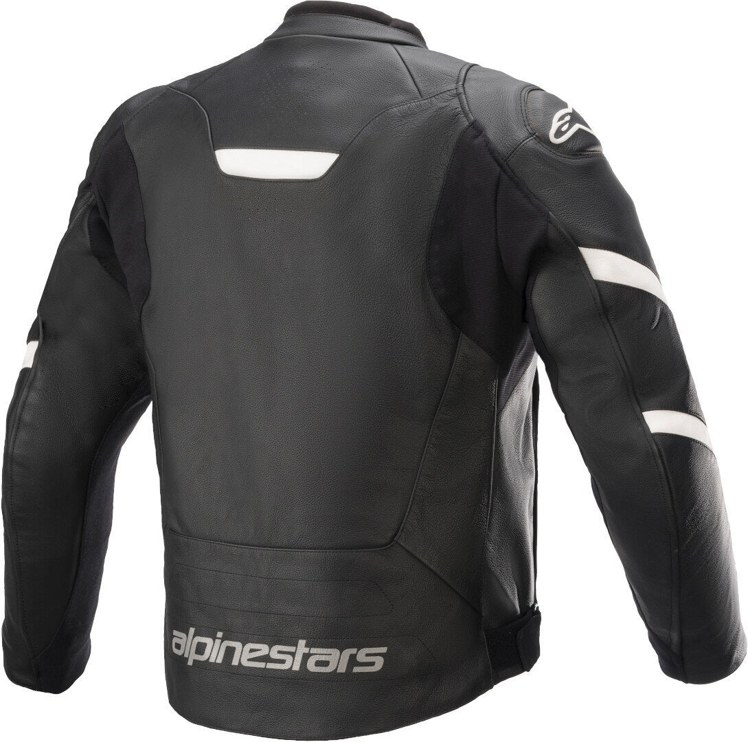 Кожено мото яке ALPINESTARS FASTER V2 BLACK/WHITE