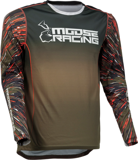 Мотокрос блуза MOOSE RACING AGROID OLIVE/ORANGE/GREEN