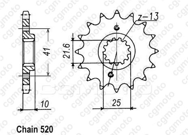 Комплект верига и пиньони REGINA HONDA NX650 DOM 92-95