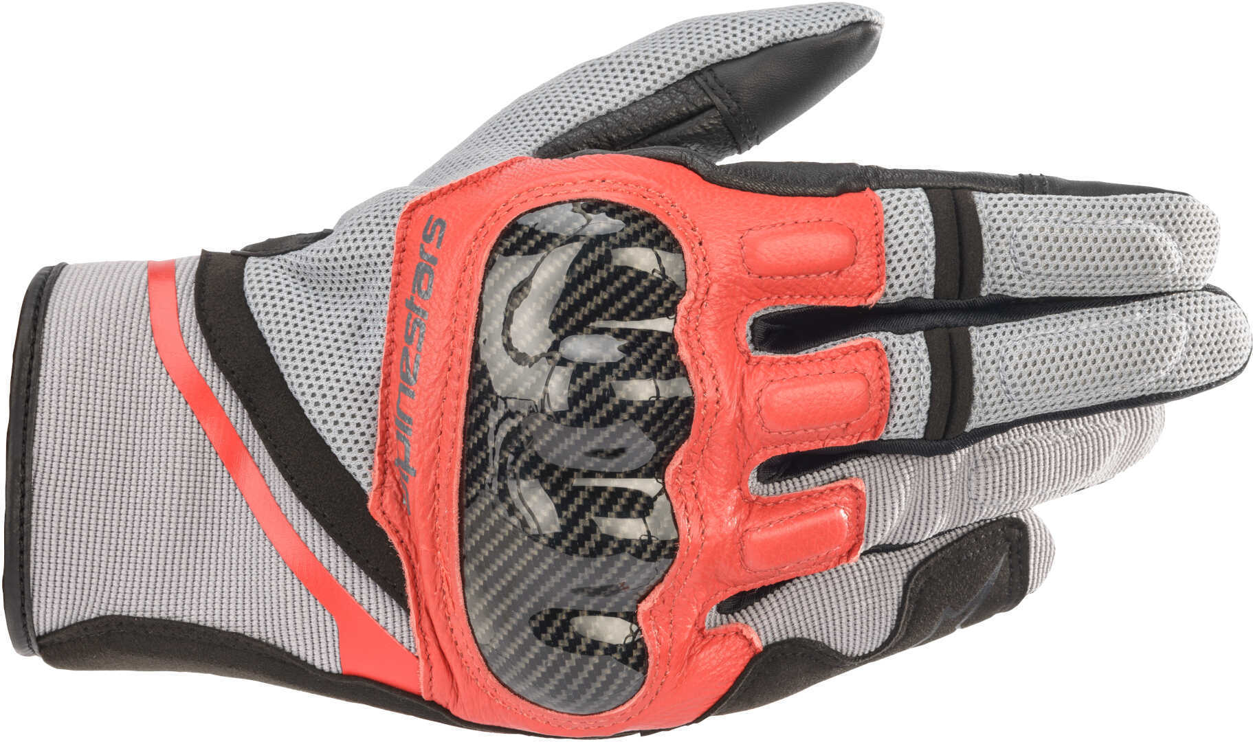 Ръкавици ALPINESTARS CHROME Ash Gray/Black/Bright Red