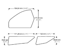 Протектор за резервоар ONE DESIGN COVER YAMAHA MT 07 2014-2017г GREY