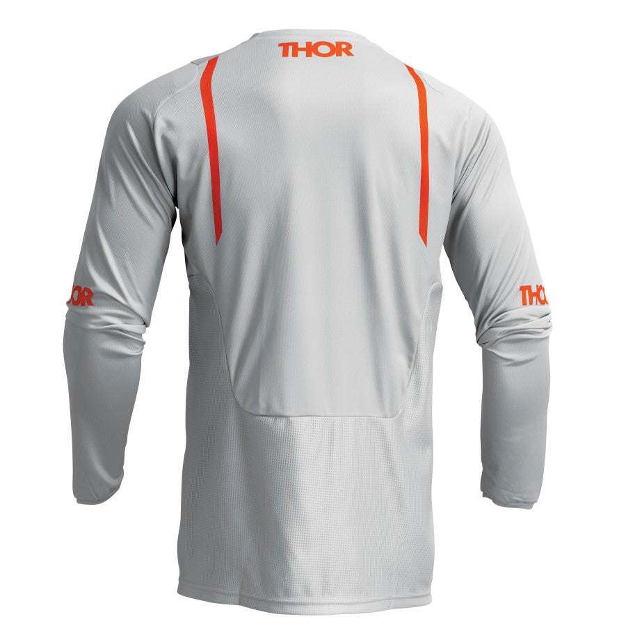 Мотокрос джърси THOR PULSE MONO LIGHT GRAY/ORANGE