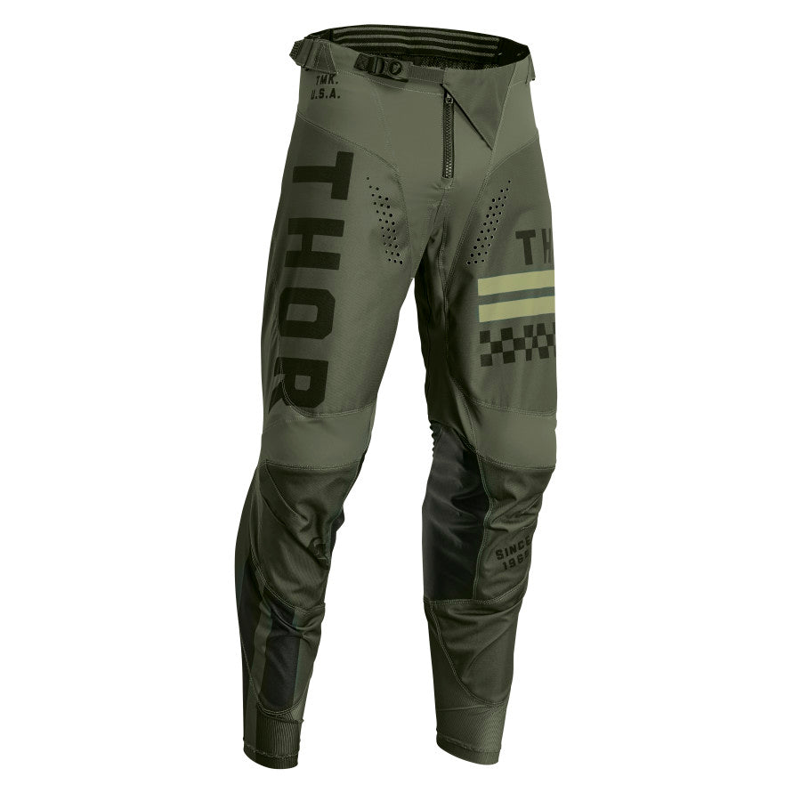 Мотокрос брич THOR PULSE COMBAT ARMY/BLACK