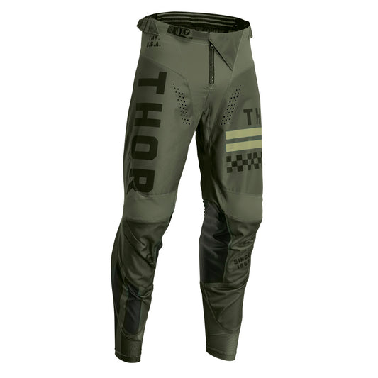 Мотокрос брич THOR PULSE COMBAT ARMY/BLACK