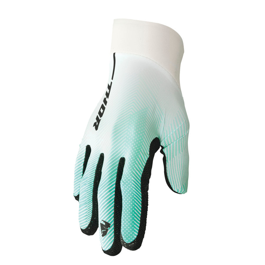 Мотокрос ръкавици THOR AGILE TECH WHITE/TEAL