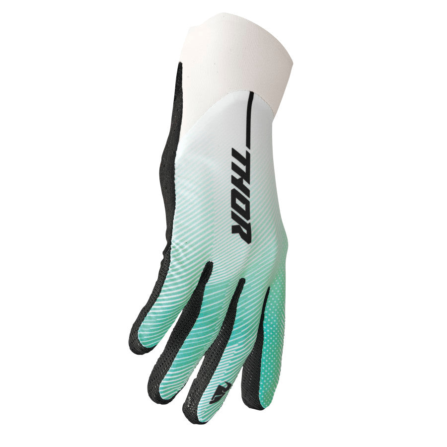 Мотокрос ръкавици THOR AGILE TECH WHITE/TEAL
