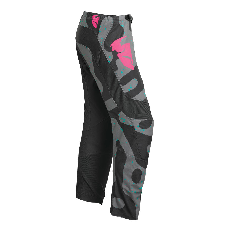 Дамски мотокрос брич THOR WOMEN'S SECTOR DISGUISE GRAY/PINK