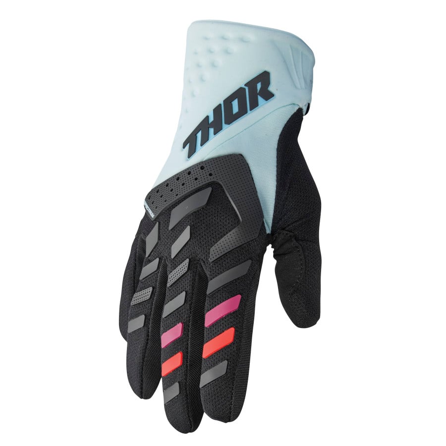 Дамски мотокрос ръкавици THOR WOMEN'S SPECTRUM BLACK/LIGHT MINT
