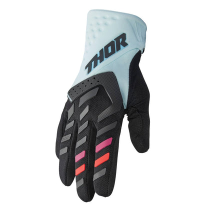 Дамски мотокрос ръкавици THOR WOMEN'S SPECTRUM BLACK/LIGHT MINT