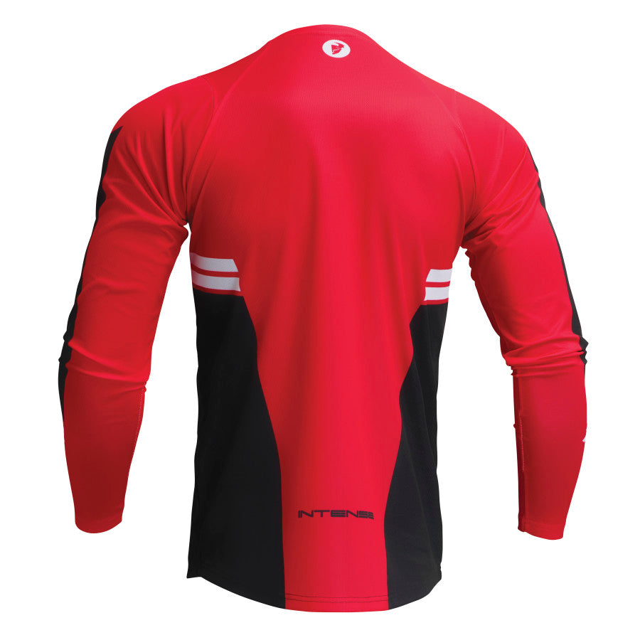 Вело джърси THOR INTENSE ASSIST BERM RED/BLACK LONG SLEEVE