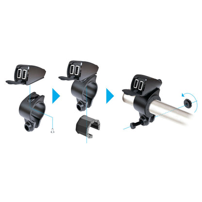 Зарядно устойчиво Usb-Fix Trek Ultra Fast Charge - 5400 mA - 12/24V 38828