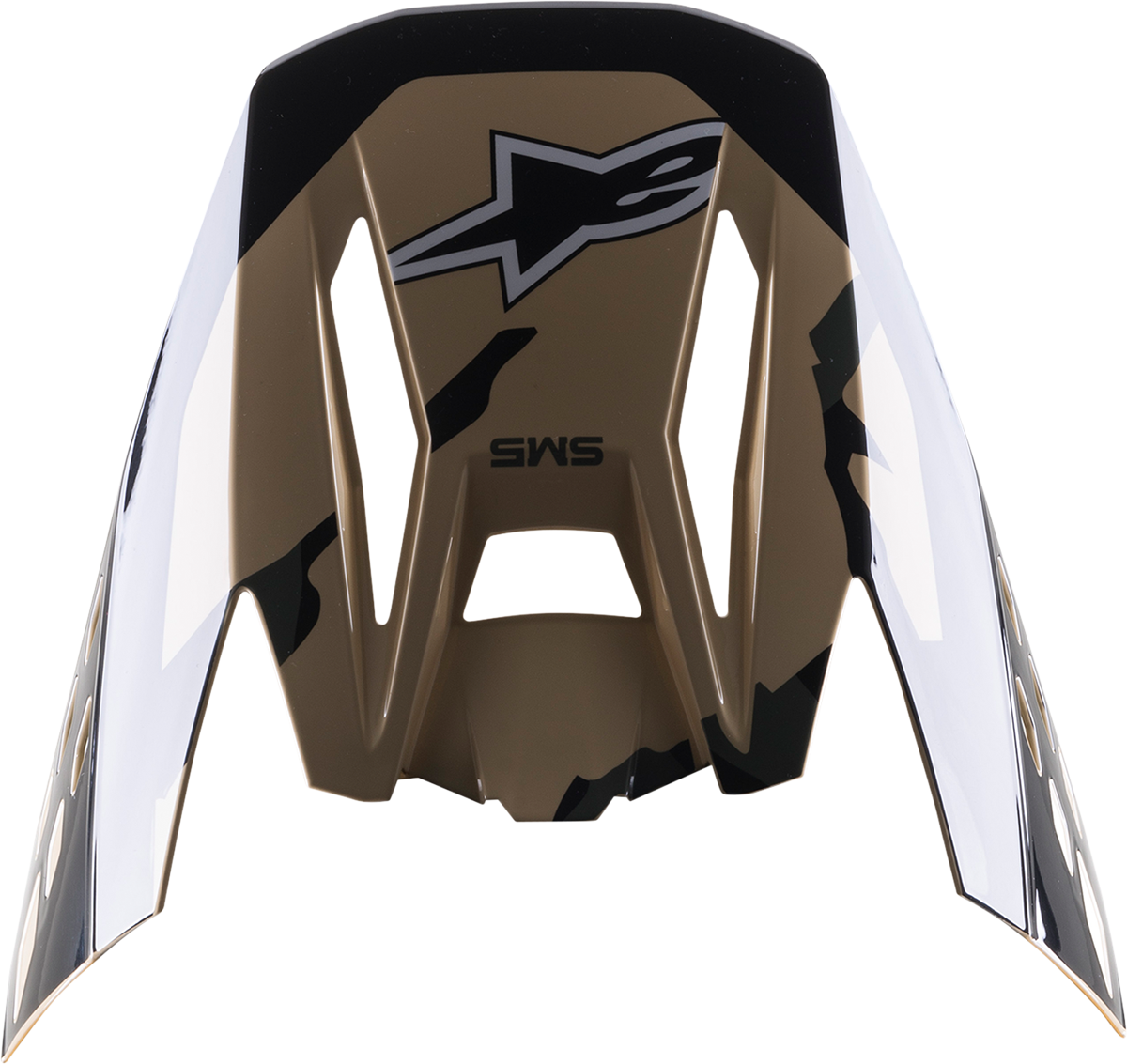 Козирка за мотокрос каска ALPINESTARS Supertech M5 BLACK/BROWN/WHITE