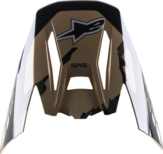 Козирка за мотокрос каска ALPINESTARS Supertech M5 BLACK/BROWN/WHITE