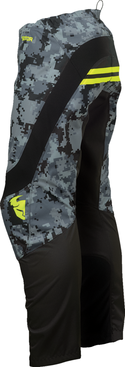 Детски мотокрос брич THOR YOUTH SECTOR DIGI BLACK/ACID