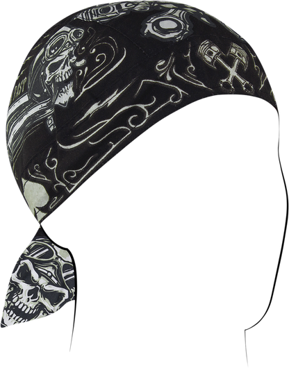 Кърпа за глава FLYDANNA COTN BIKER SKULL