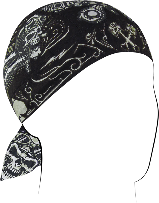 Кърпа за глава FLYDANNA COTN BIKER SKULL