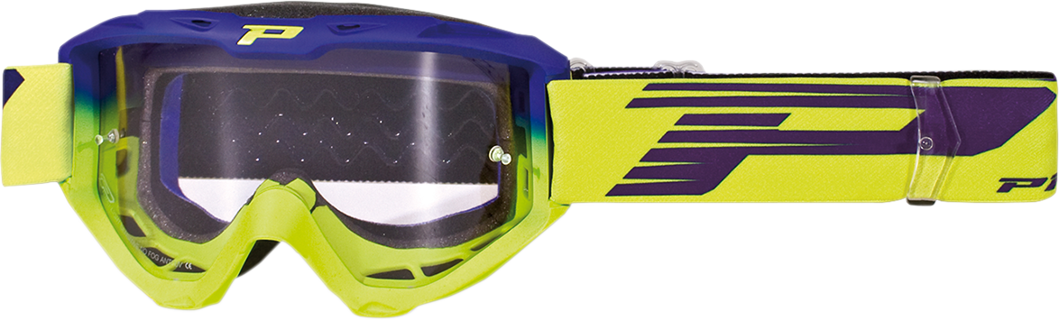 Мотокрос очила PROGRIP 3450LS Riot BL/FLO YELLOW