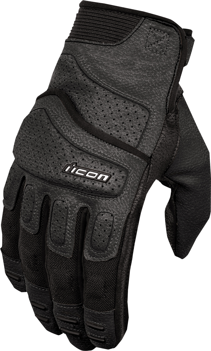 Кожени мото ръкавици ICON SUPERDUTY3 - BLACK
