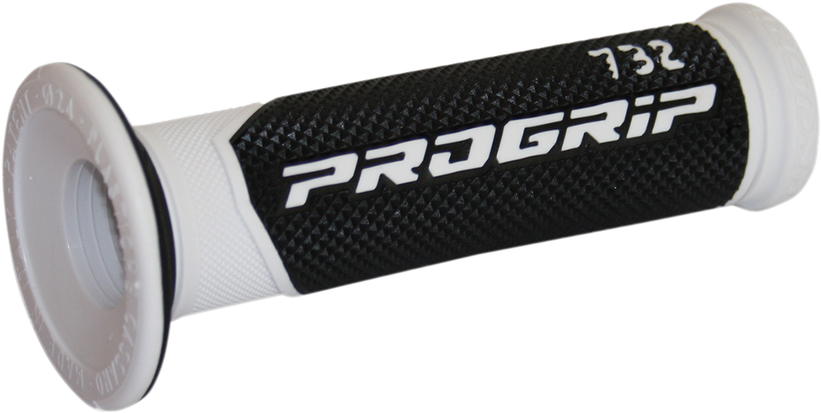 Мотокрос ръкохватки PROGRIP 732 BK/WH OPEN ENDS