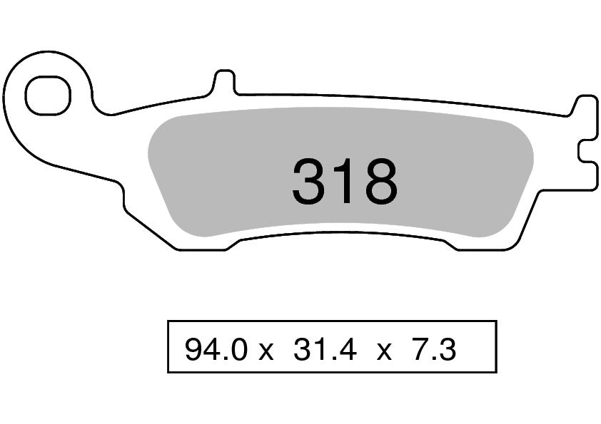 Мото накладки TROFEO 318 SINTER