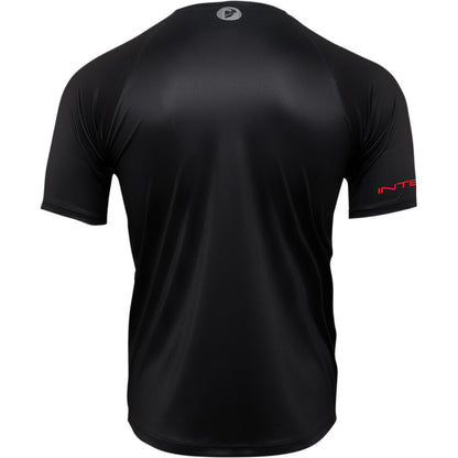 Вело джърси THOR INTENSE ASSIST CHEX SHORT SLEEVE BLACK/GRAY