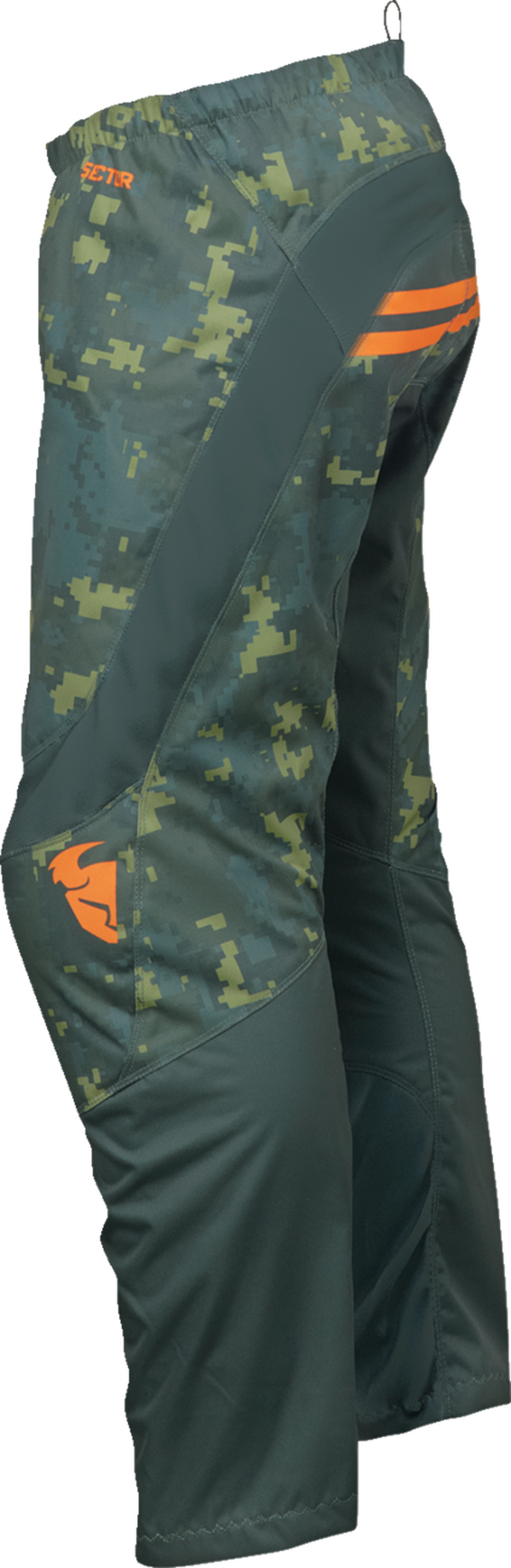 Детски мотокрос брич THOR YOUTH SECTOR DIGI GREEN/ORANGE