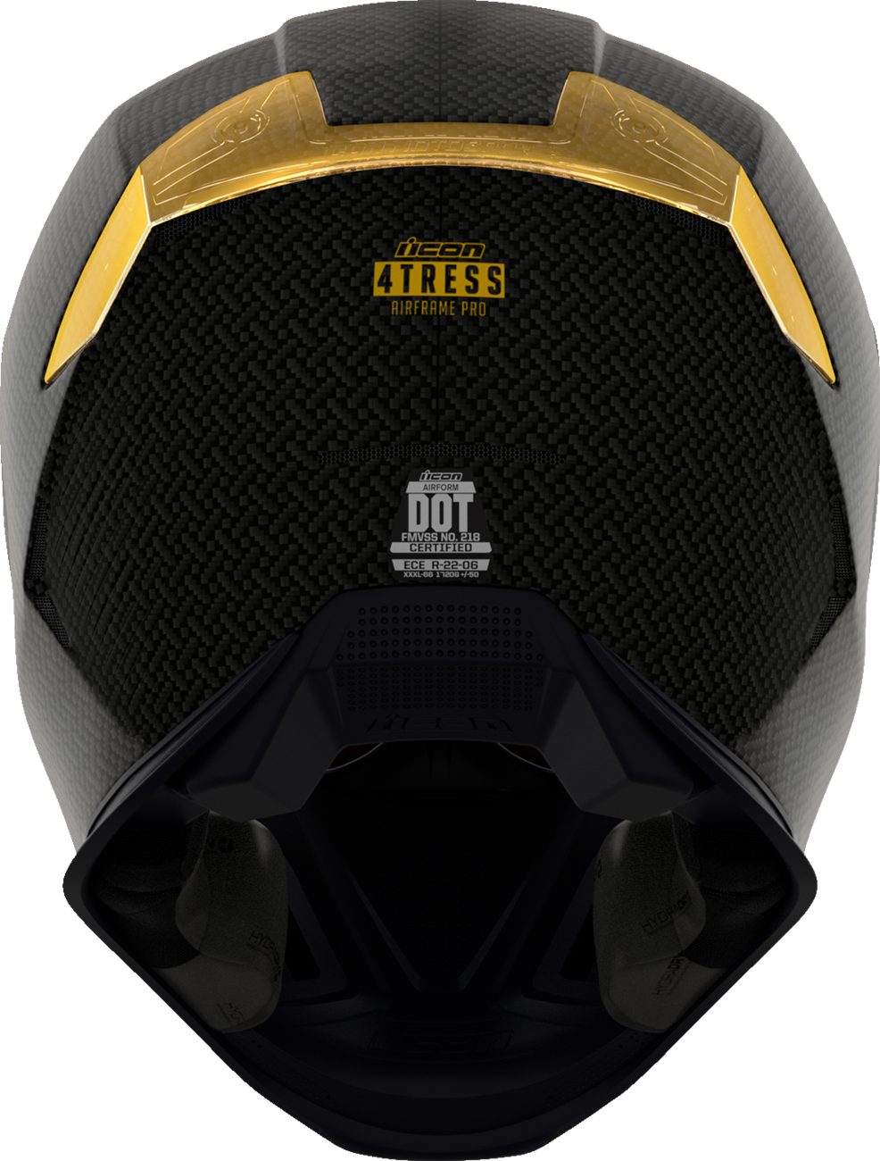 Каска ICON Airframe Pro™ Carbon 4Tress BLACK/GOLD