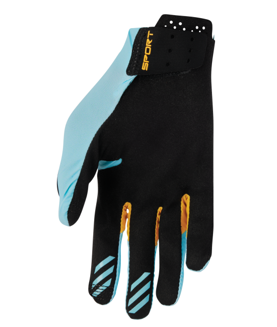 Мотокрос ръкавици THOR SPORTMODE ICONIC BLUE/YELLOW