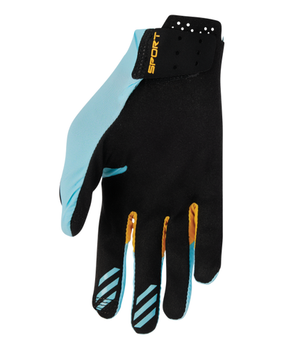 Мотокрос ръкавици THOR SPORTMODE ICONIC BLUE/YELLOW