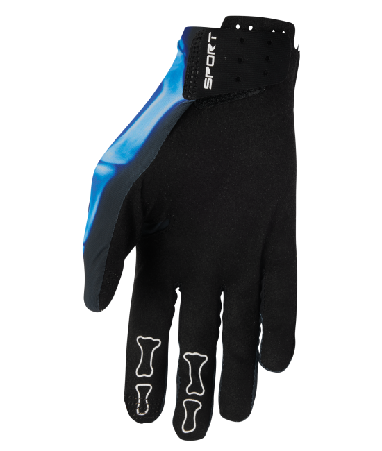 Мотокрос ръкавици THOR SPORTMODE X-RAY BLACK/BLUE