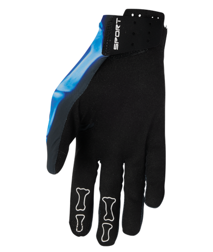 Мотокрос ръкавици THOR SPORTMODE X-RAY BLACK/BLUE