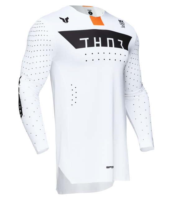Мотокрос джърси THOR SPORTMODE ROUGE WHITE/ORANGE