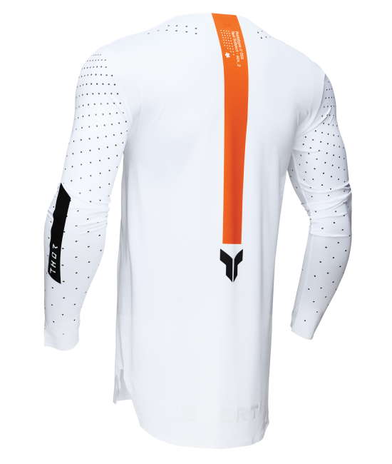 Мотокрос джърси THOR SPORTMODE ROUGE WHITE/ORANGE