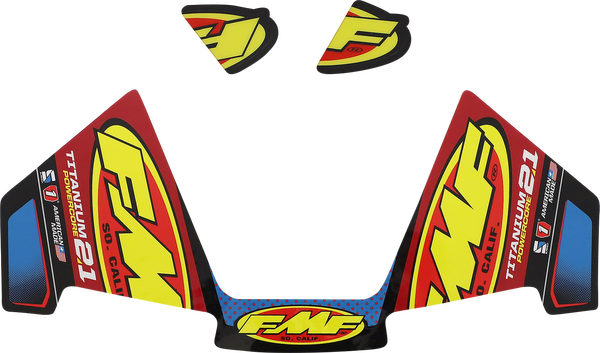 Стикер FMF DECAL PC2.1 TITANIUM(3PC)