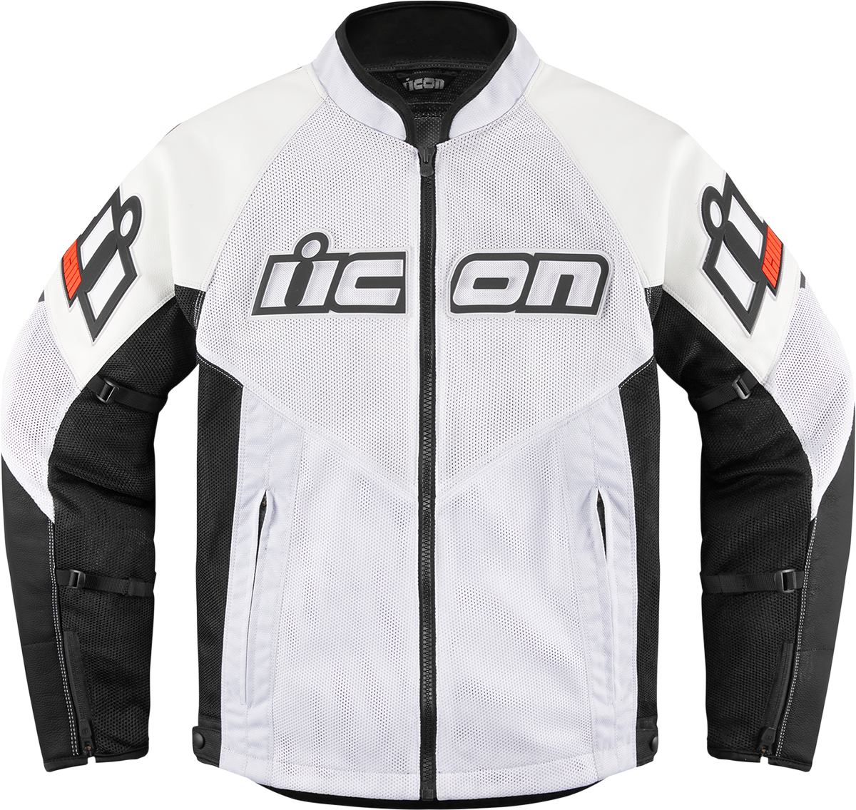Мото яке ICON MESH AF LEATHER CE WHITE
