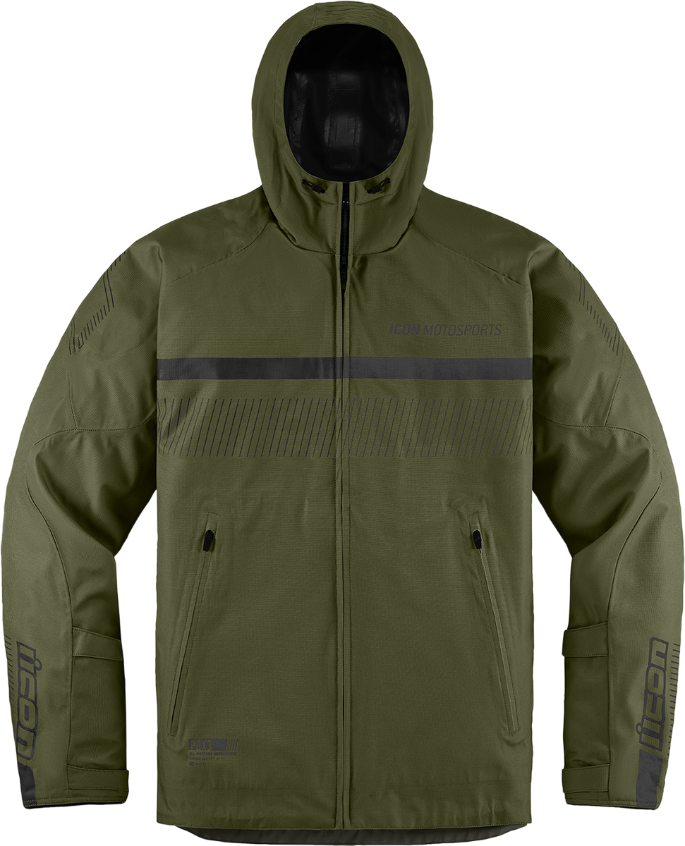 Текстилно мото яке ICON PDX3 CE - OLIVE